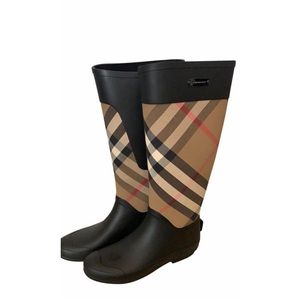 Burberry rain boots